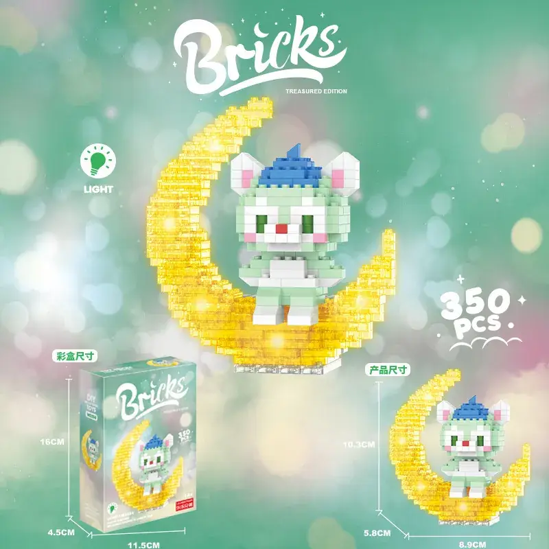 Lego Strawberry Bear Micro Particle Building Blocks Puzzle - Image 73
