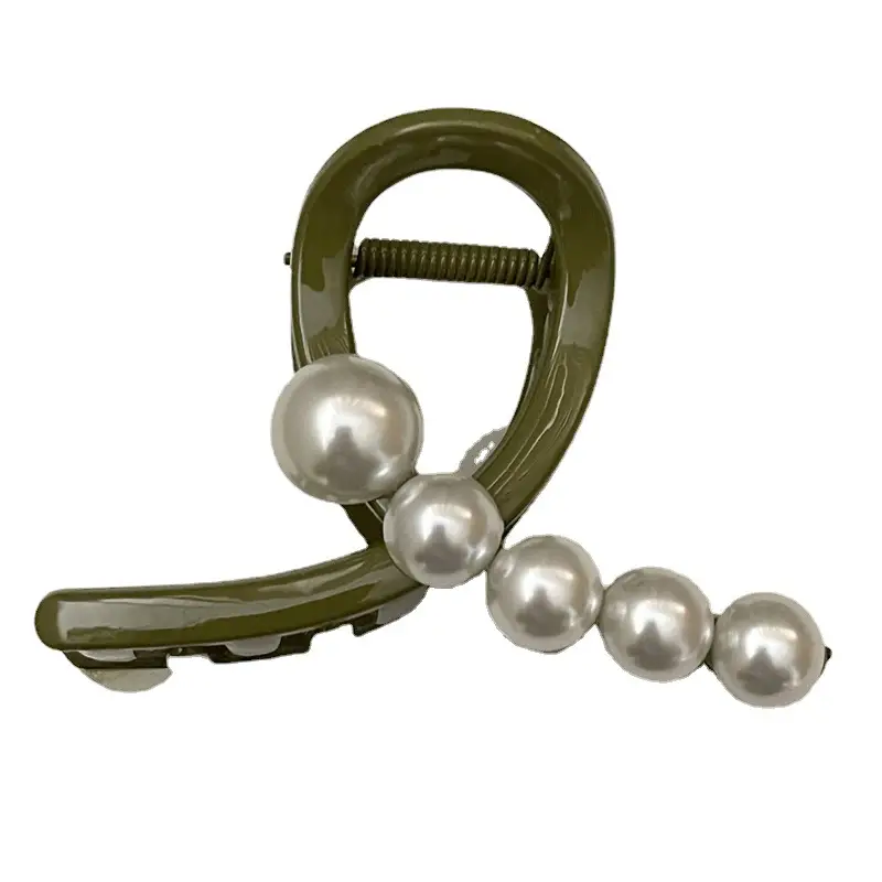 Women's Pearl Hairpin with Medium Clip & New Shark Clip - Image 6
