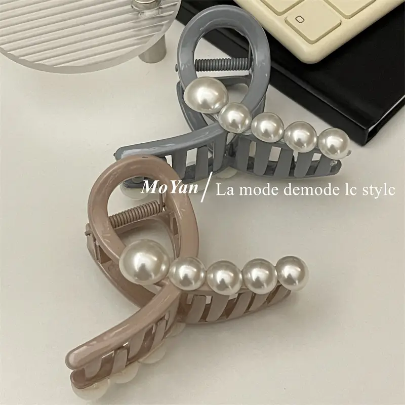 Women's Pearl Hairpin with Medium Clip & New Shark Clip — feature 11