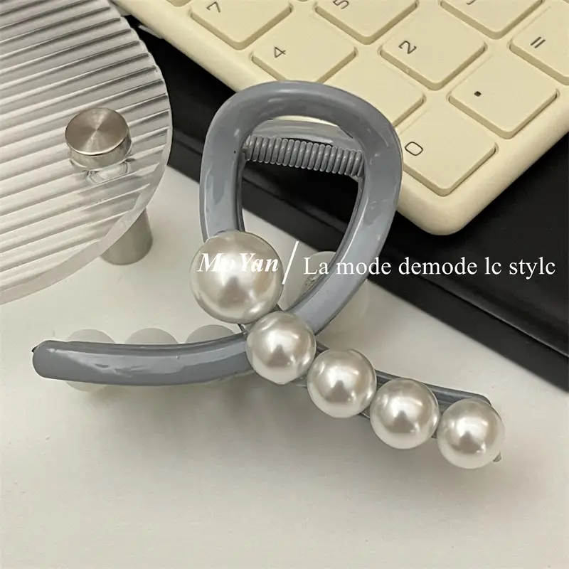 Women's Pearl Hairpin with Medium Clip & New Shark Clip — feature 7