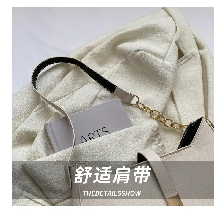 Women's Niche Design Crossbody Bag Solid Beige 2023 — feature 4
