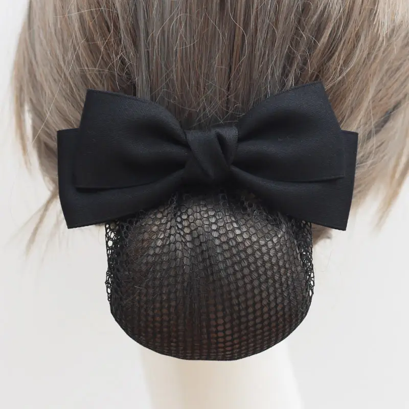 Black Bow Hairpin for Women Professional Hairnet - Image 23