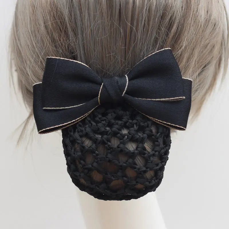 Black Bow Hairpin for Women Professional Hairnet - Image 10