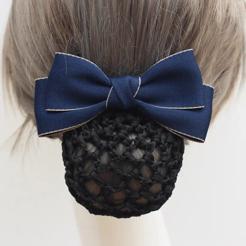 Black Bow Hairpin for Women Professional Hairnet - Image 12