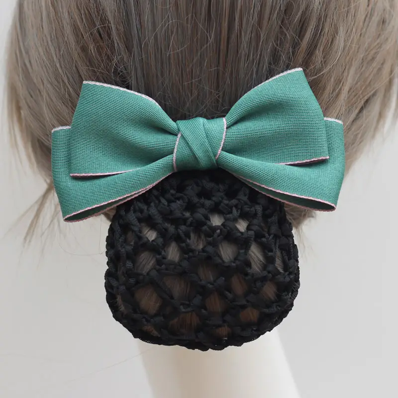 Black Bow Hairpin for Women Professional Hairnet - Image 18