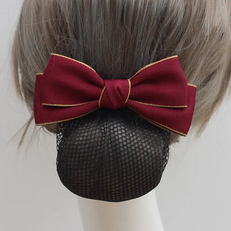 Black Bow Hairpin for Women Professional Hairnet - Image 19