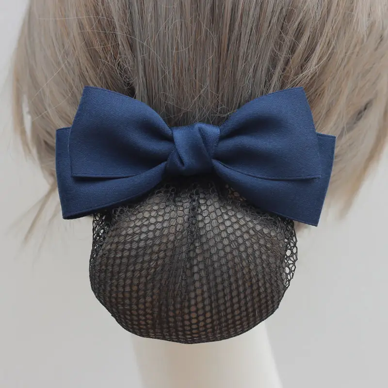 Black Bow Hairpin for Women Professional Hairnet - Image 3