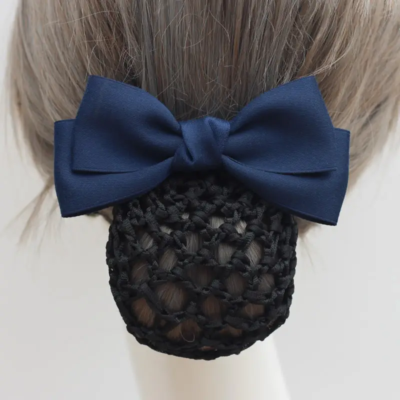 Black Bow Hairpin for Women Professional Hairnet - Image 4