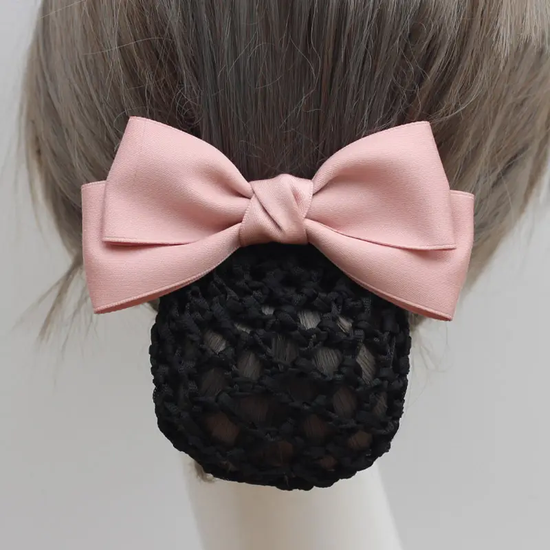 Black Bow Hairpin for Women Professional Hairnet - Image 6