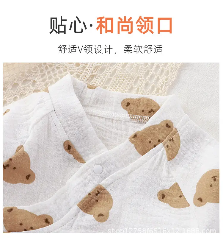 Baby Cotton Long Sleeve Jumpsuit Set with Heart Print — feature 3