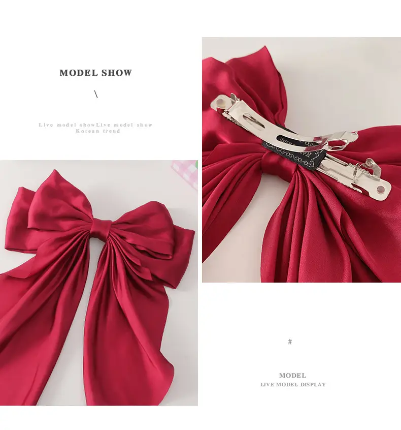 Large Bow Ribbon Hair Decor for Women — feature 6