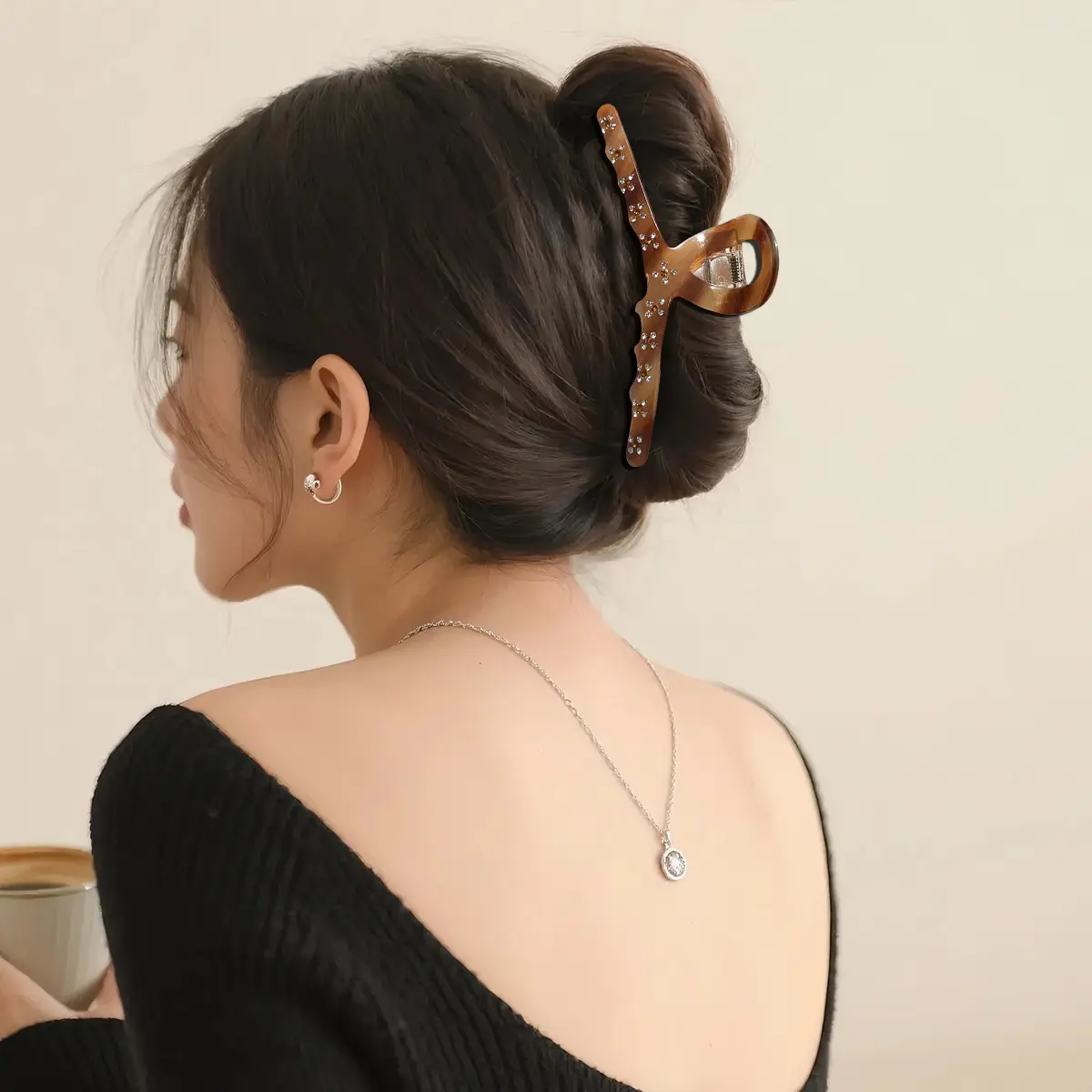 Vintage Diamond Hairpin Clip for Women