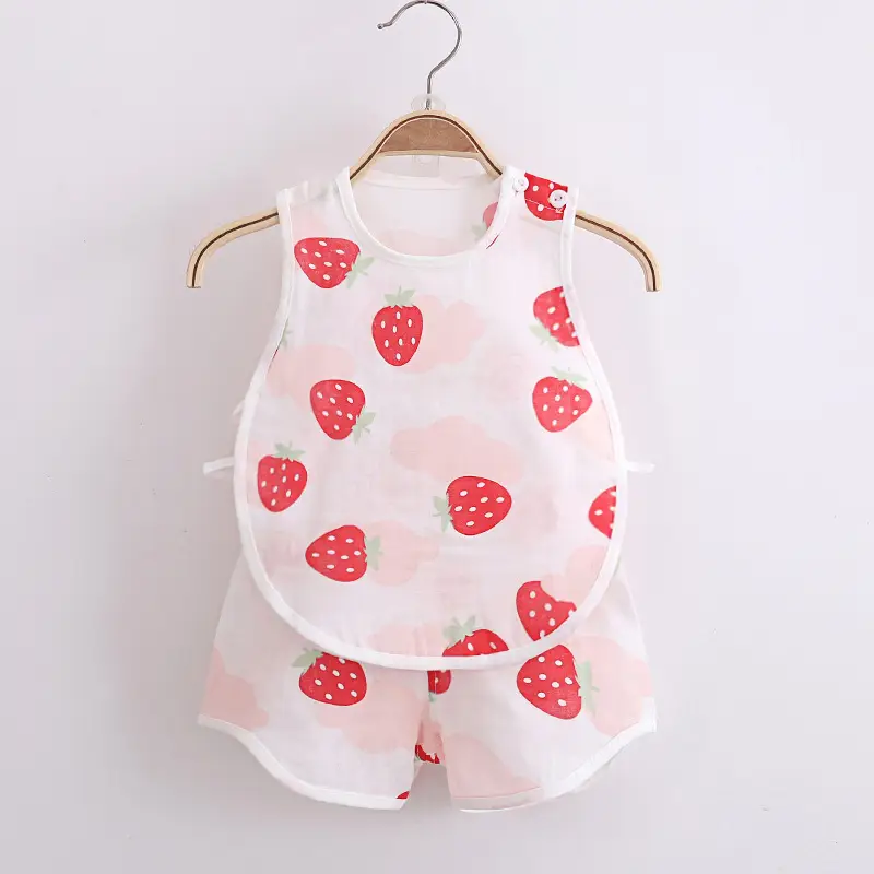 Infant Toddler All-Season Romper Set White Cactus Print - Image 11