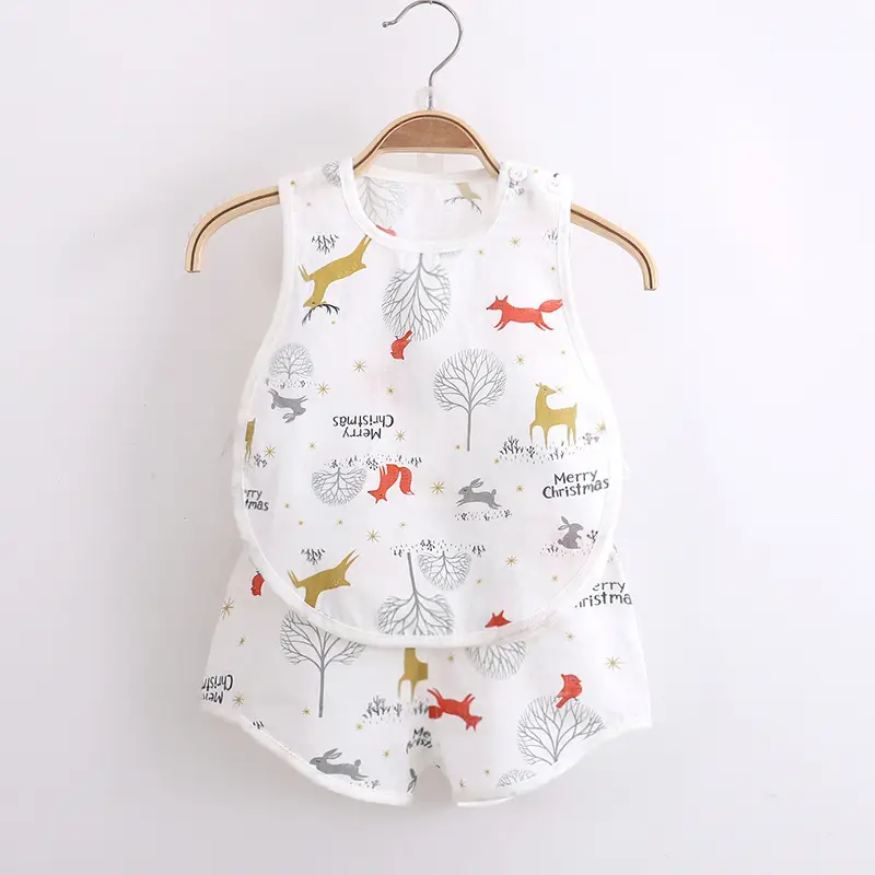 Infant Toddler All-Season Romper Set White Cactus Print - Image 12