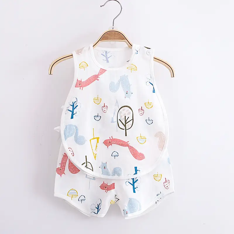 Infant Toddler All-Season Romper Set White Cactus Print - Image 15