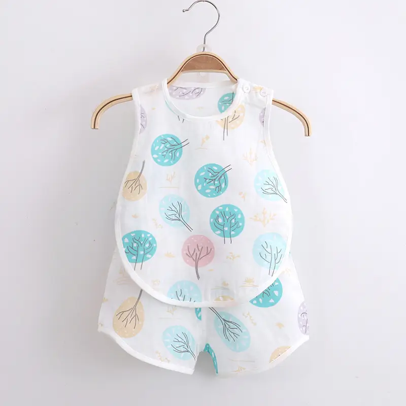 Infant Toddler All-Season Romper Set White Cactus Print - Image 17
