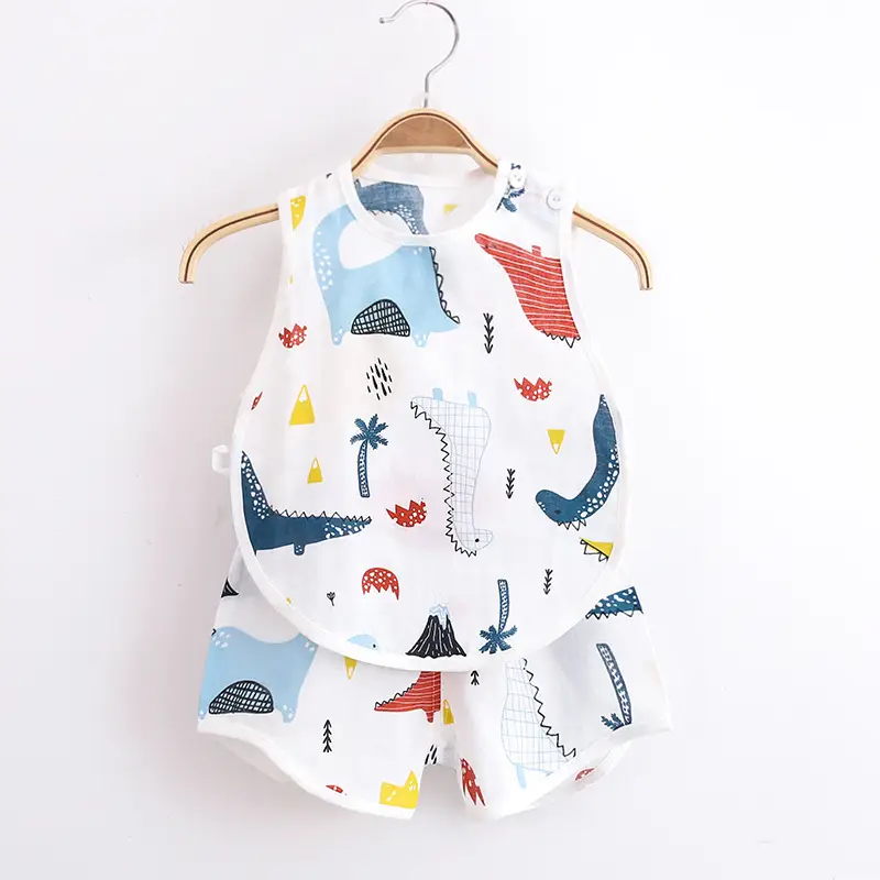 Infant Toddler All-Season Romper Set White Cactus Print - Image 18