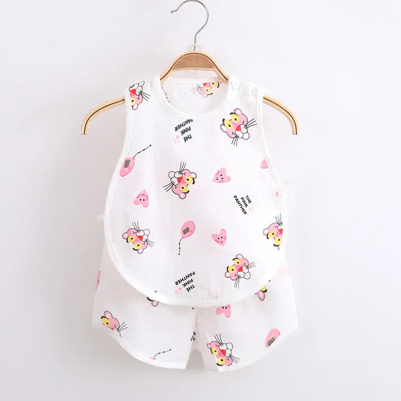 Infant Toddler All-Season Romper Set White Cactus Print - Image 6