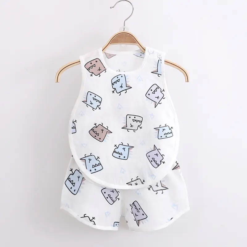 Infant Toddler All-Season Romper Set White Cactus Print - Image 8