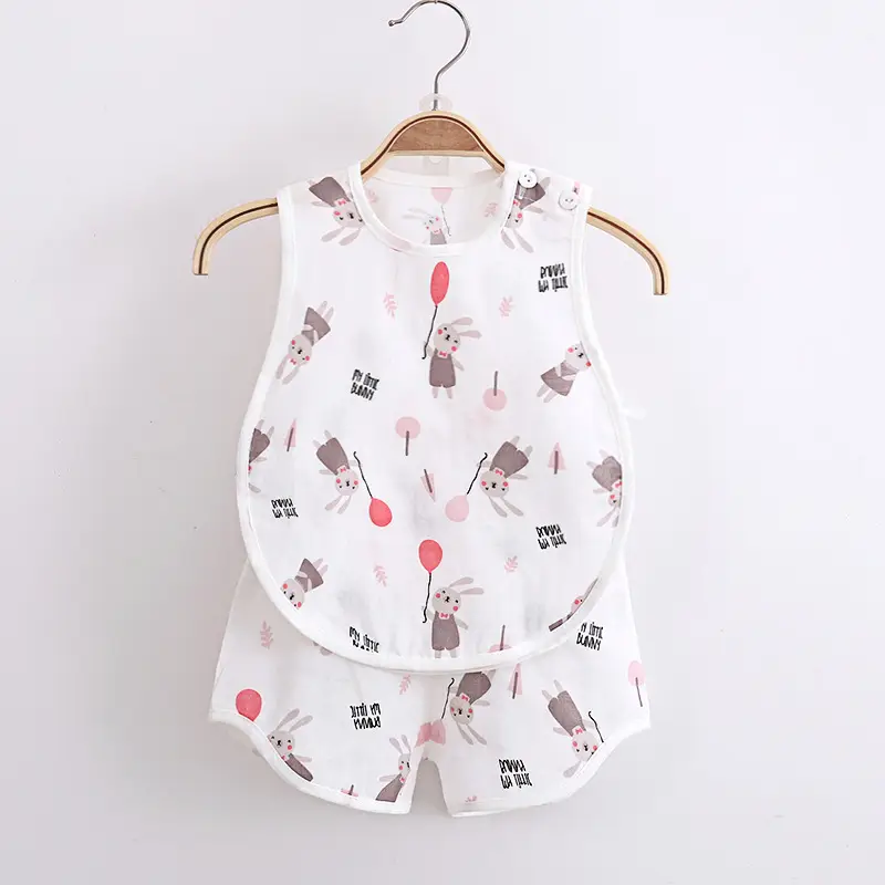 Infant Toddler All-Season Romper Set White Cactus Print - Image 9