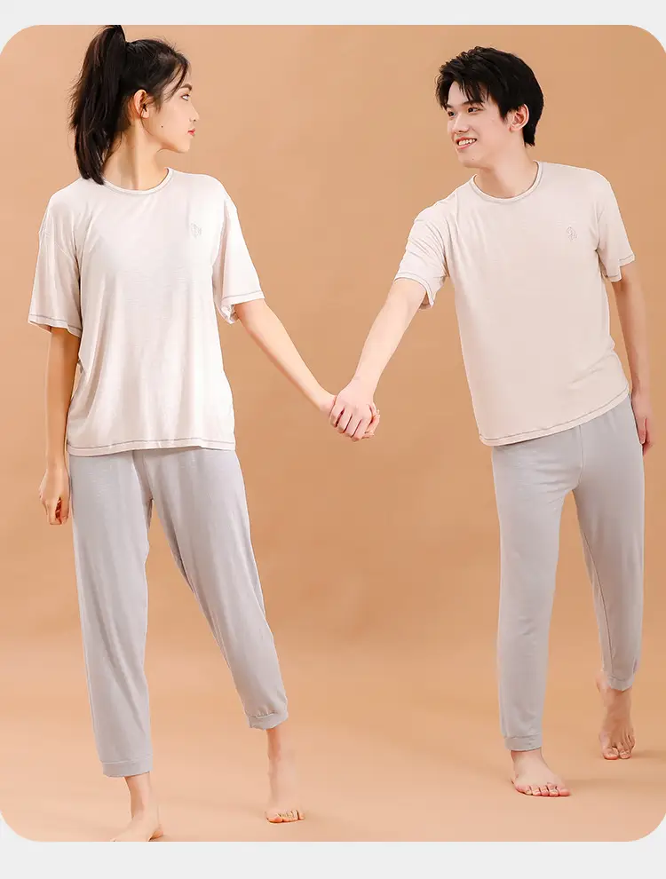 Summer T-Shirt Shorts Set for Boys Girls Solid Color — feature 23