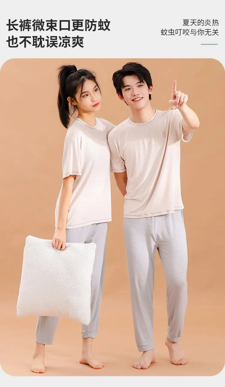 Summer T-Shirt Shorts Set for Boys Girls Solid Color — feature 8
