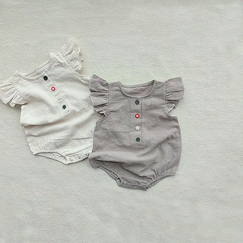 Korean Style Baby Flying Sleeve 4 Button Suit