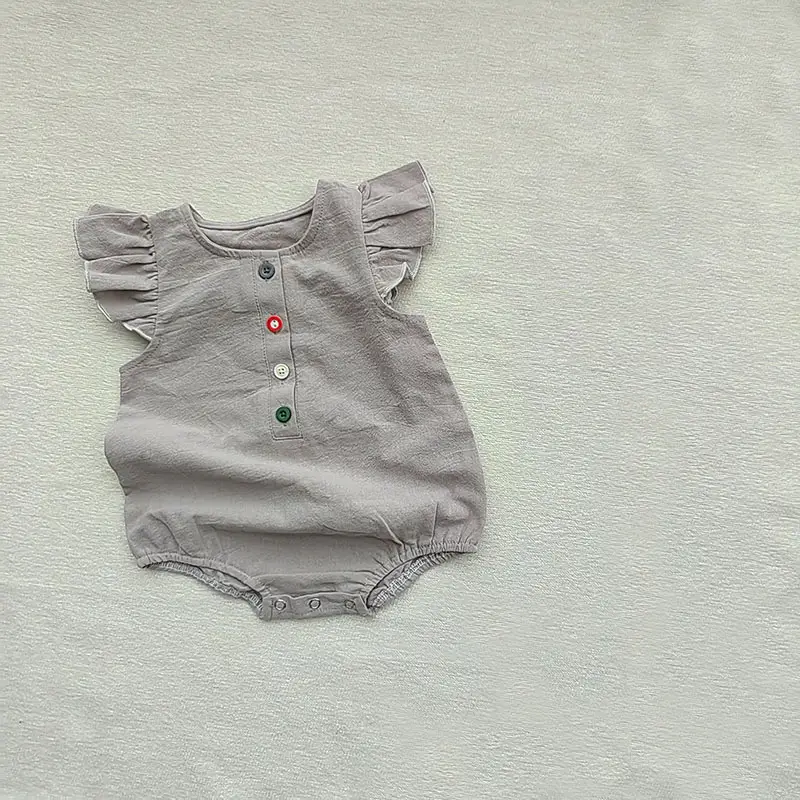 Korean Style Baby Flying Sleeve 4 Button Suit