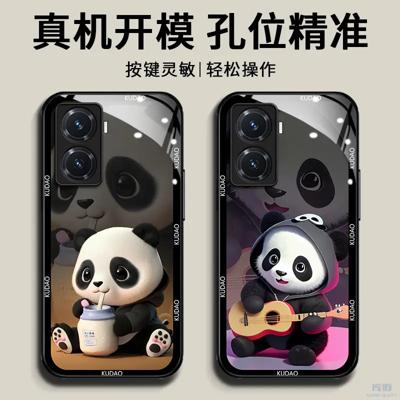 Panda Cartoon Phone Case for y76s All-inclusive Protective Cover - Image 11