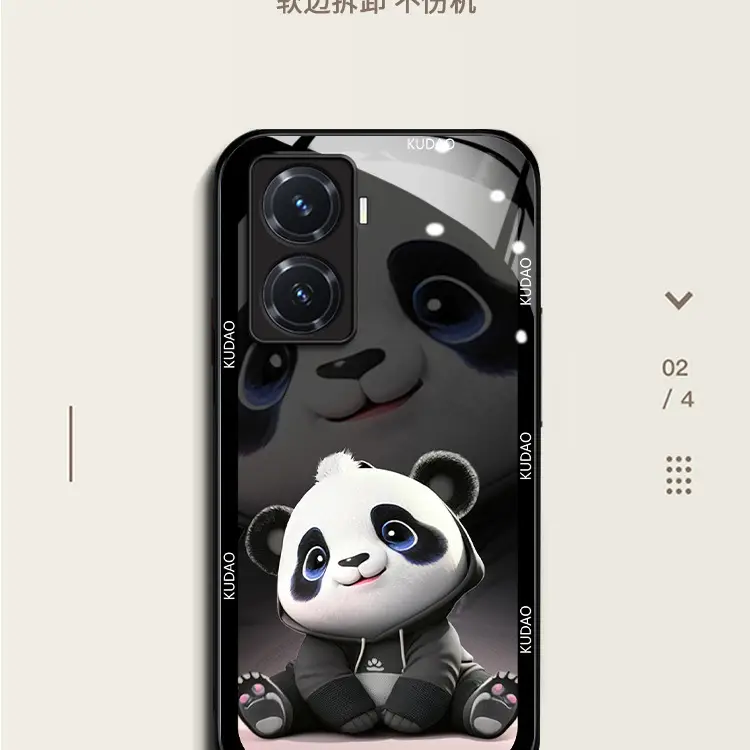 Panda Cartoon Phone Case for y76s All-inclusive Protective Cover — feature 10