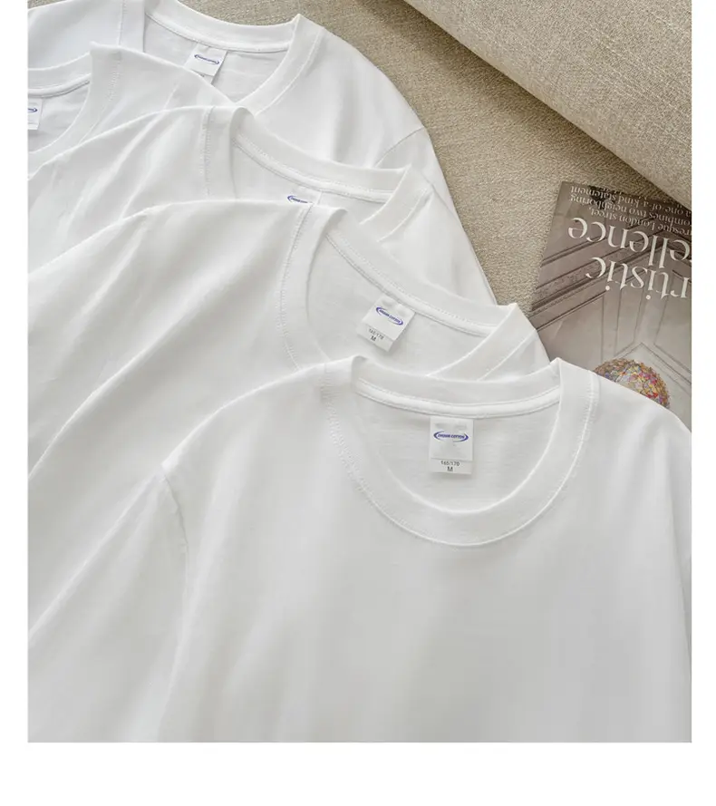 Women Pure Cotton T-Shirt White Short Sleeve Loose Fit — feature 19