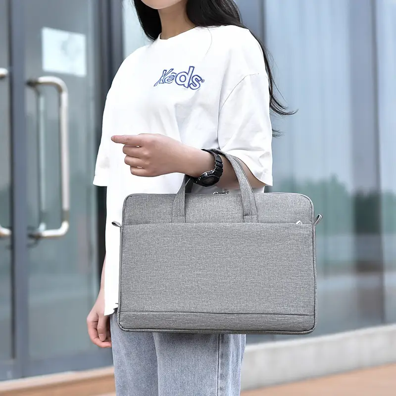 Black Lightweight Business Laptop Shoulder Bag - Image 19