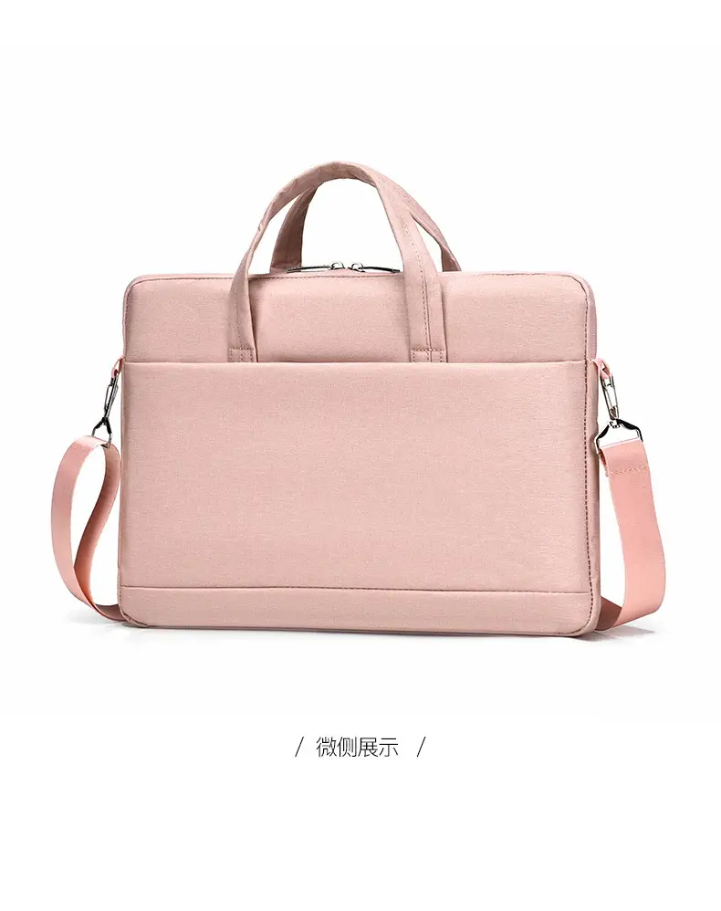 Black Lightweight Business Laptop Shoulder Bag — feature 35