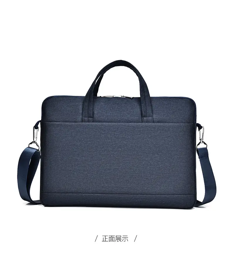 Black Lightweight Business Laptop Shoulder Bag — feature 36