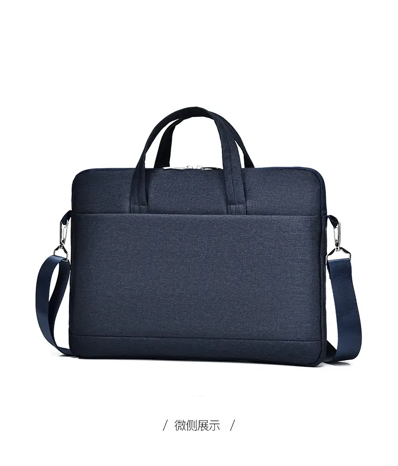 Black Lightweight Business Laptop Shoulder Bag — feature 37