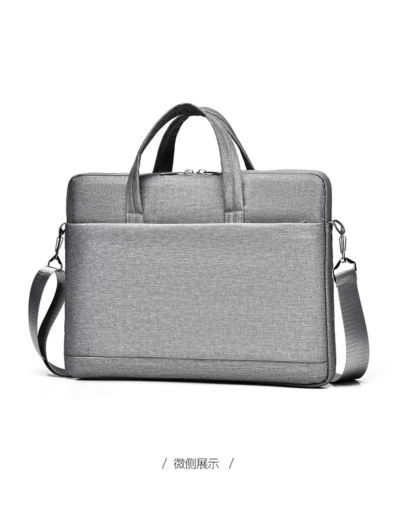 Black Lightweight Business Laptop Shoulder Bag — feature 41