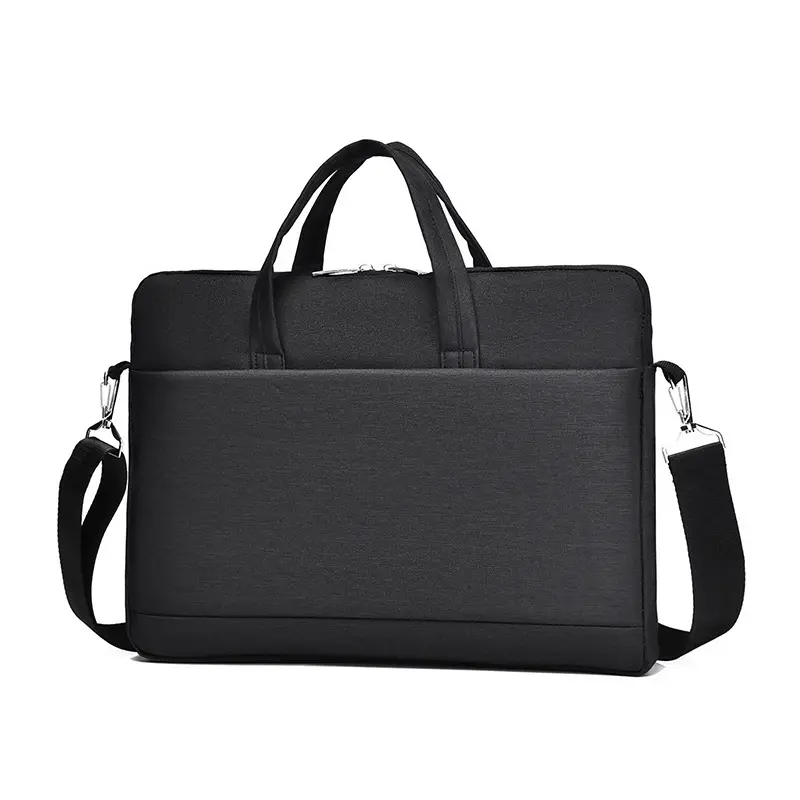 Black Lightweight Business Laptop Shoulder Bag - Image 2