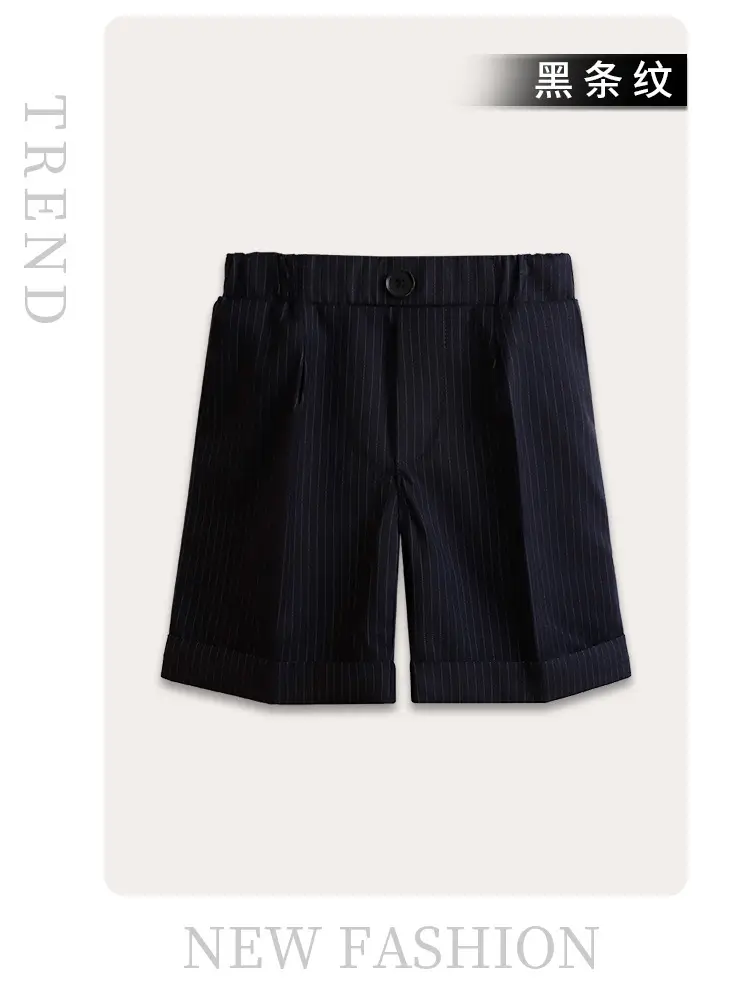 Children Striped Shorts Summer Suit Pants Small Middle School — feature 17
