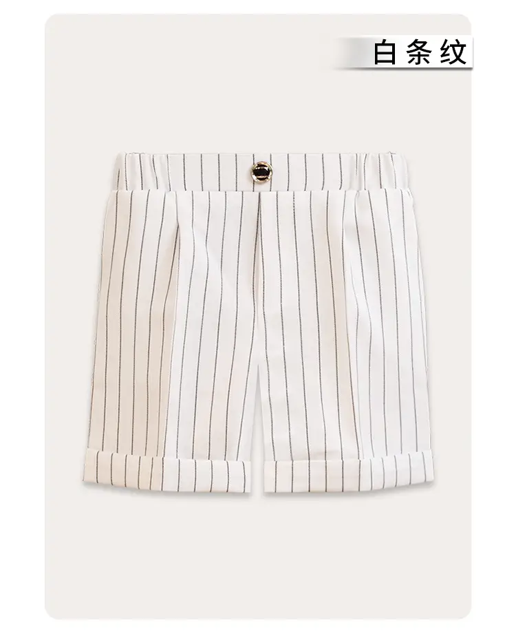 Children Striped Shorts Summer Suit Pants Small Middle School — feature 18