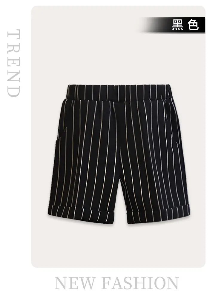 Children Striped Shorts Summer Suit Pants Small Middle School — feature 21