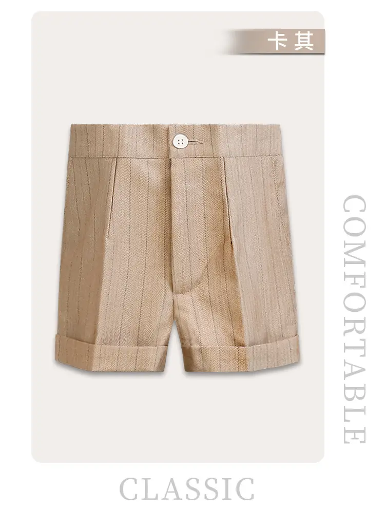 Children Striped Shorts Summer Suit Pants Small Middle School — feature 27
