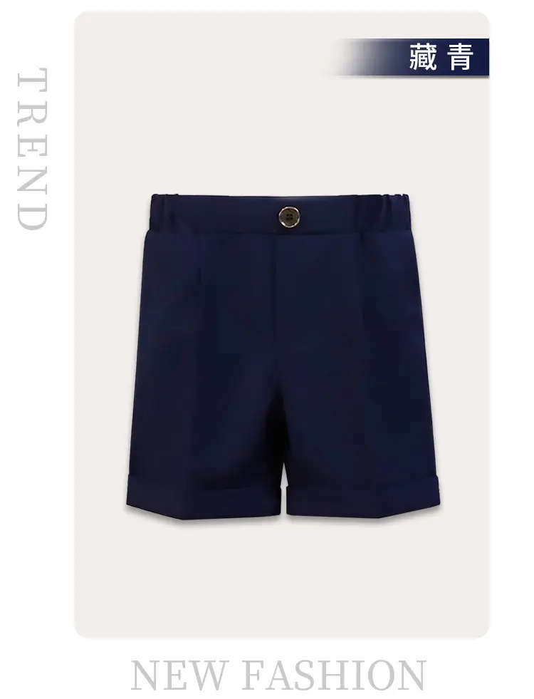 Children Striped Shorts Summer Suit Pants Small Middle School — feature 9