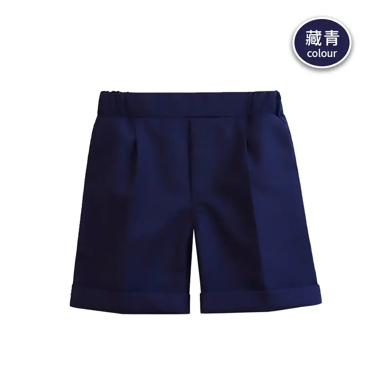 Children Striped Shorts Summer Suit Pants Small Middle School - Image 11