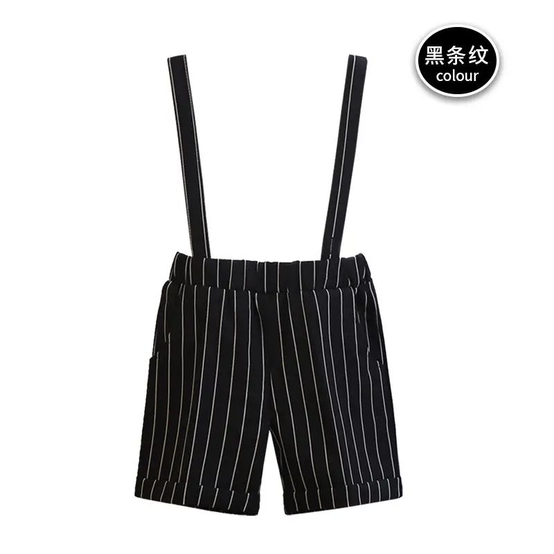 Children Striped Shorts Summer Suit Pants Small Middle School - Image 12