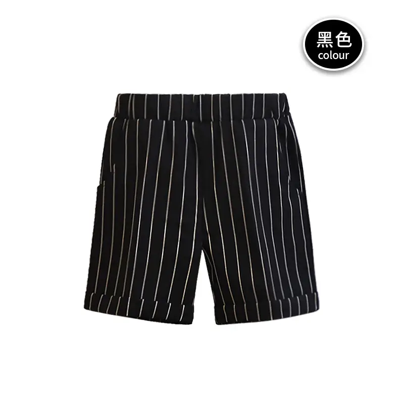 Children Striped Shorts Summer Suit Pants Small Middle School - Image 13