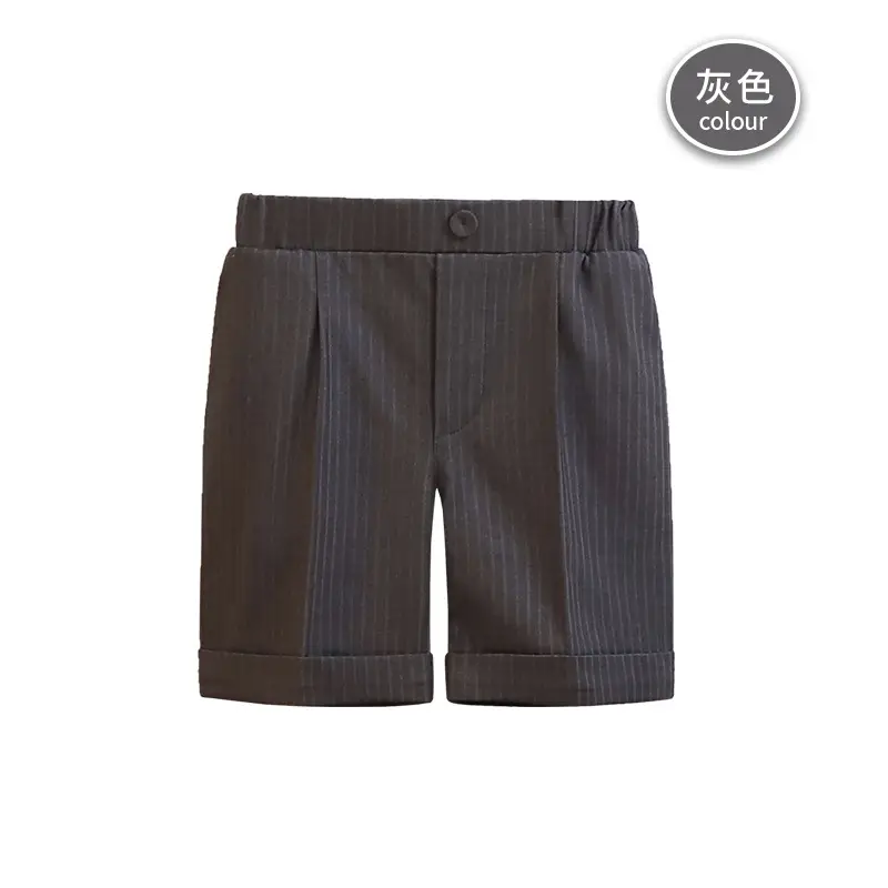 Children Striped Shorts Summer Suit Pants Small Middle School - Image 17