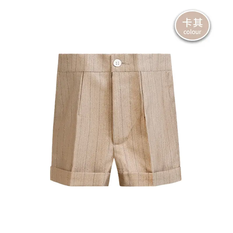 Children Striped Shorts Summer Suit Pants Small Middle School - Image 18