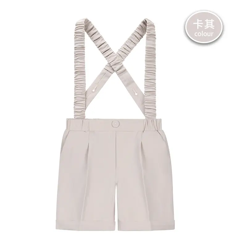 Children Striped Shorts Summer Suit Pants Small Middle School - Image 23