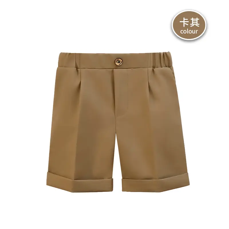 Children Striped Shorts Summer Suit Pants Small Middle School - Image 4