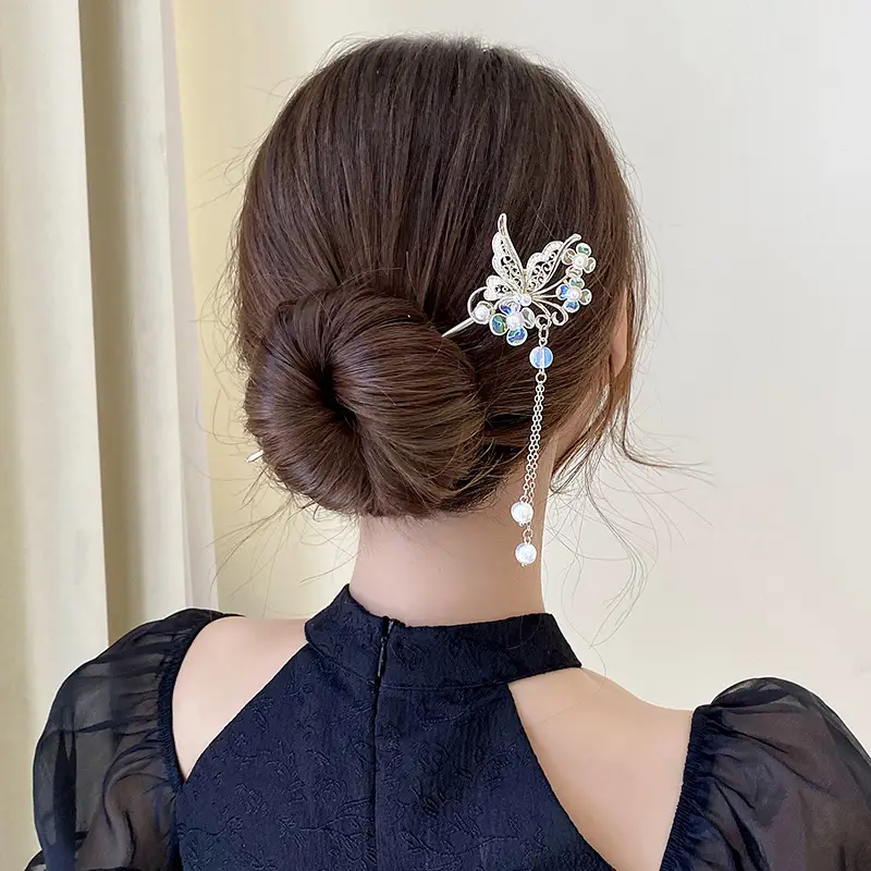 Butterfly Hairpin with Tassel for Women - Image 5